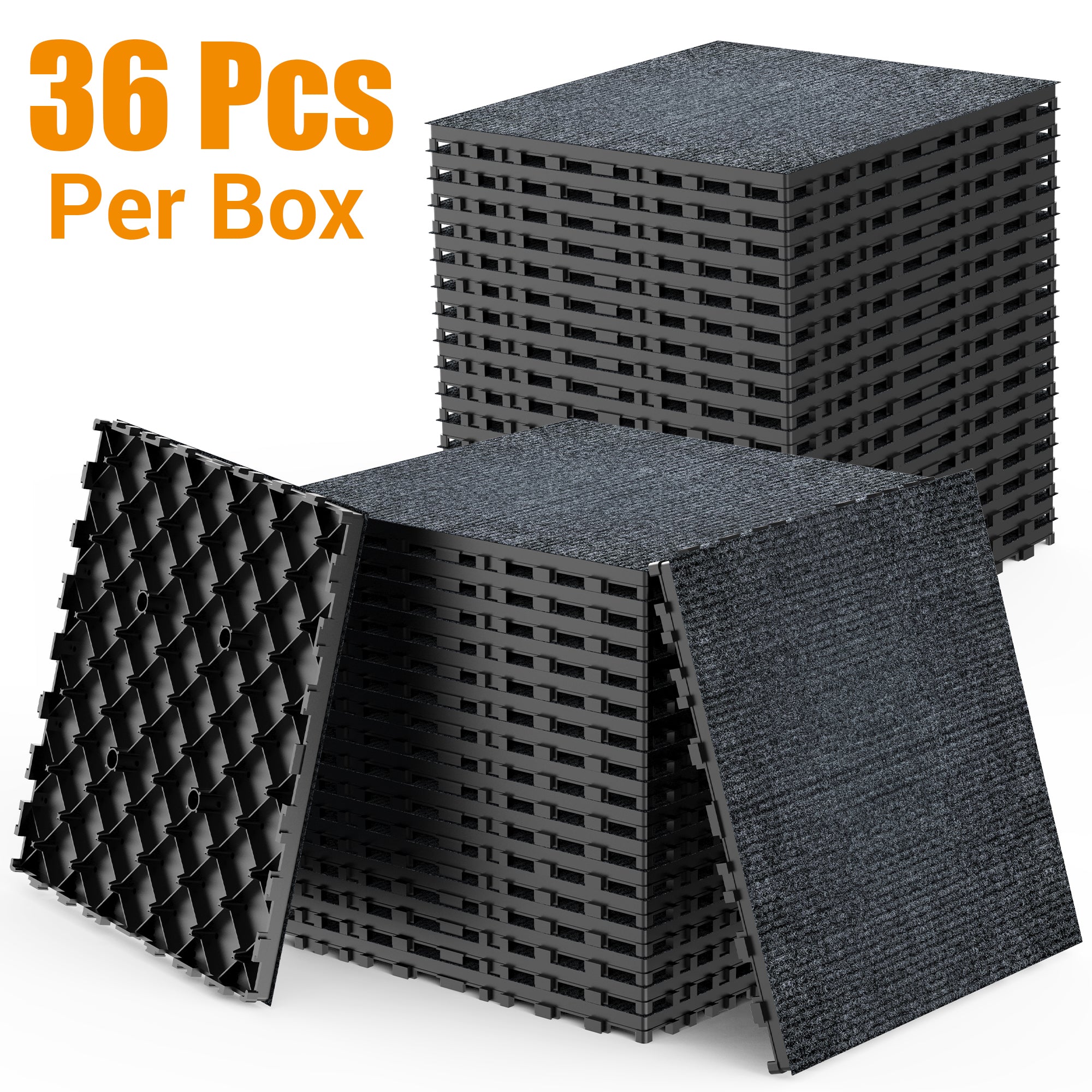 Carpet Floor 12" Patio Deck Tiles