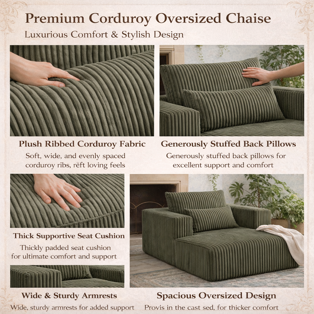 Sofa Bed - 62.6" x 48.23" Compressed Couch with Lumbar Pillows