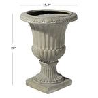 Antique White Italian Urn Planter