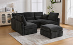 Modern Sectional Sofa with USB Ports