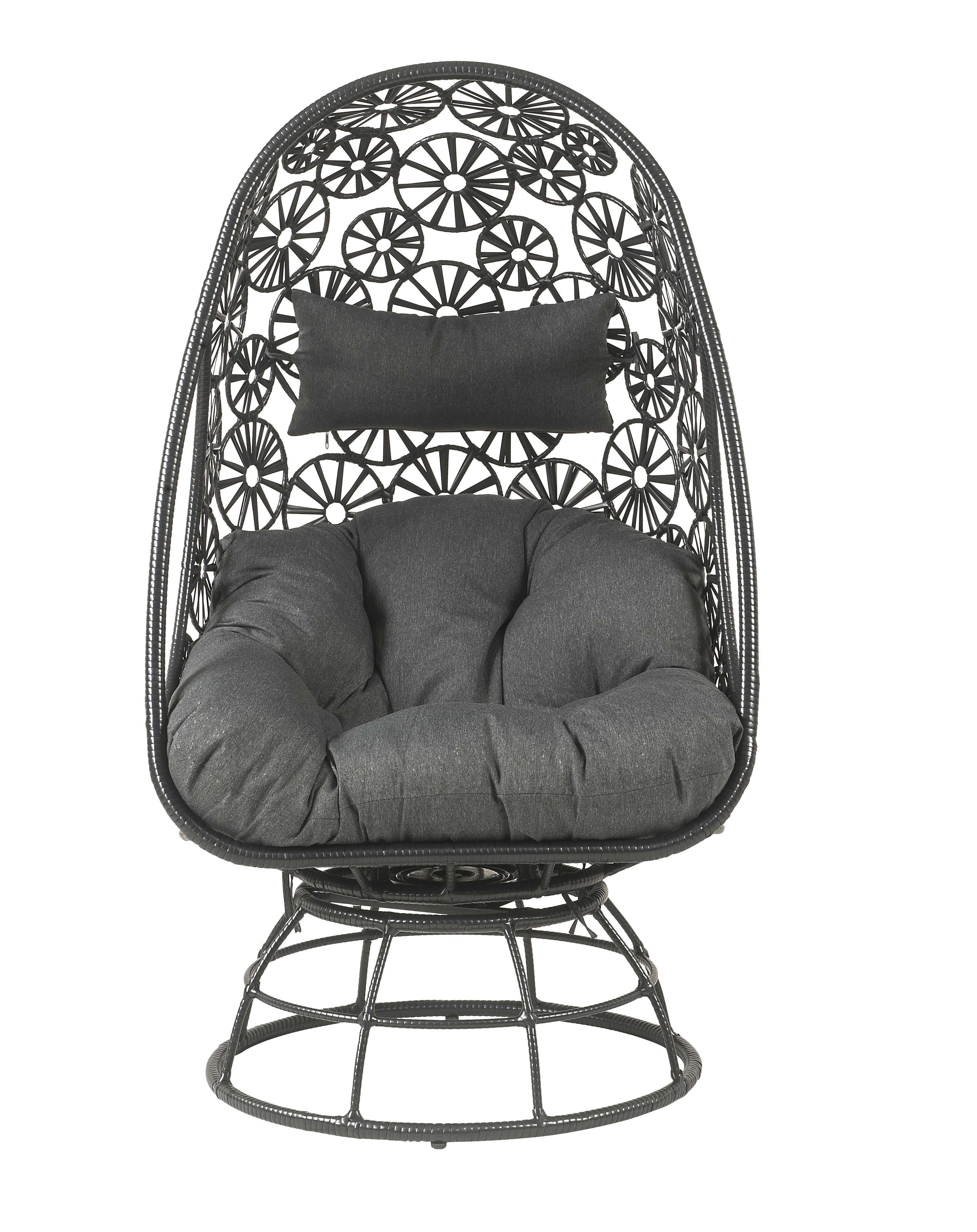 Hikre Clear Glass Patio Furniture Set