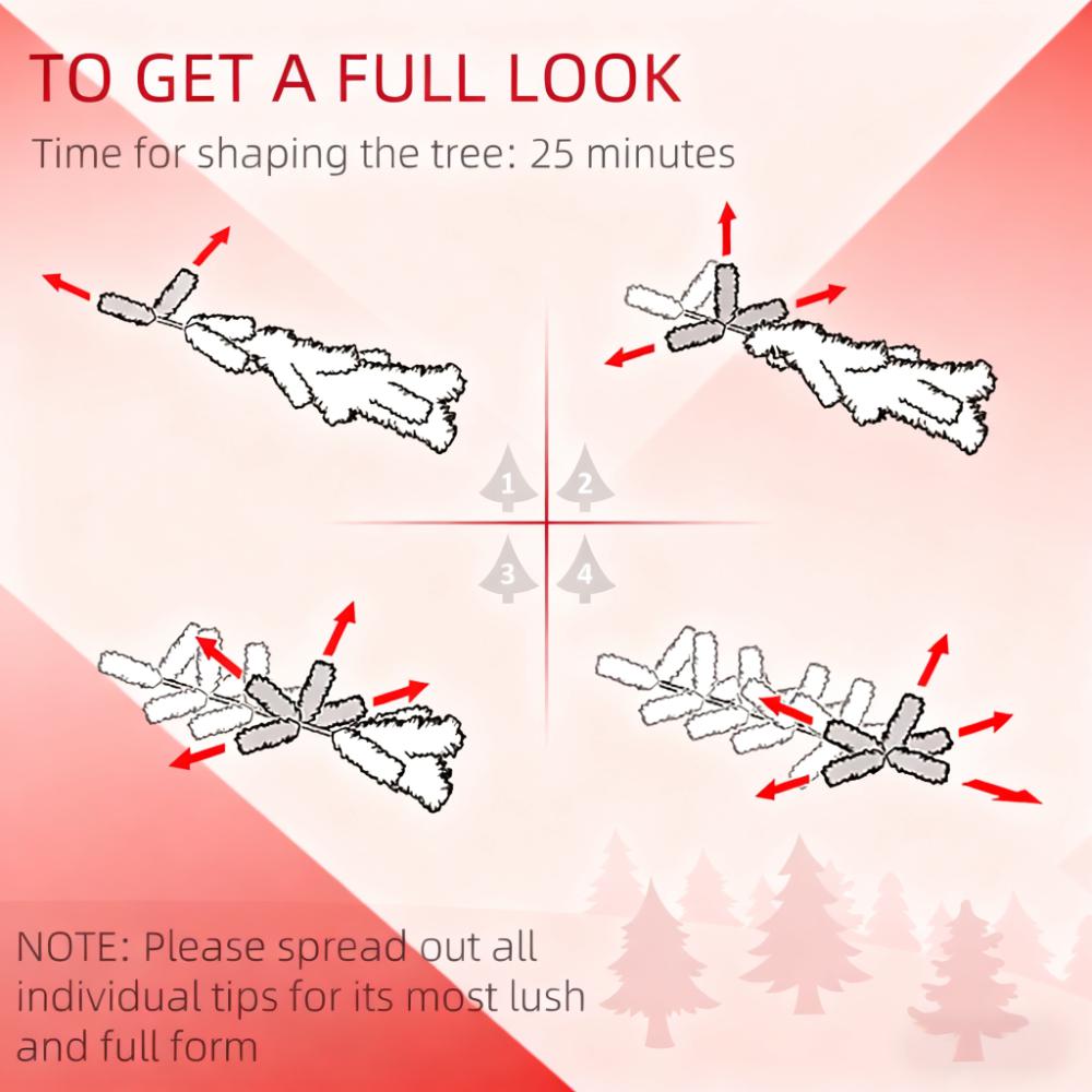 Festive Christmas Decor Artificial Flocked Christmas Tree