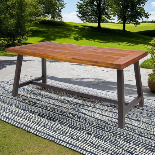 Carlie Outdoor Sandblast Finished Dining Table