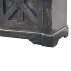 Solid Wood Regal Rustic Sideboard, 6 Compartments