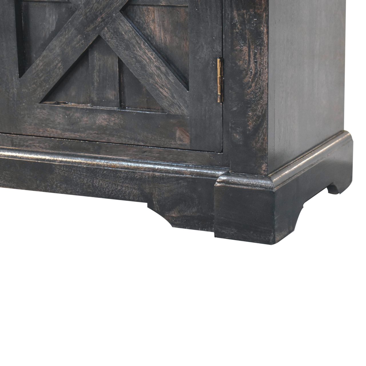 Solid Wood Regal Rustic Sideboard, 6 Compartments