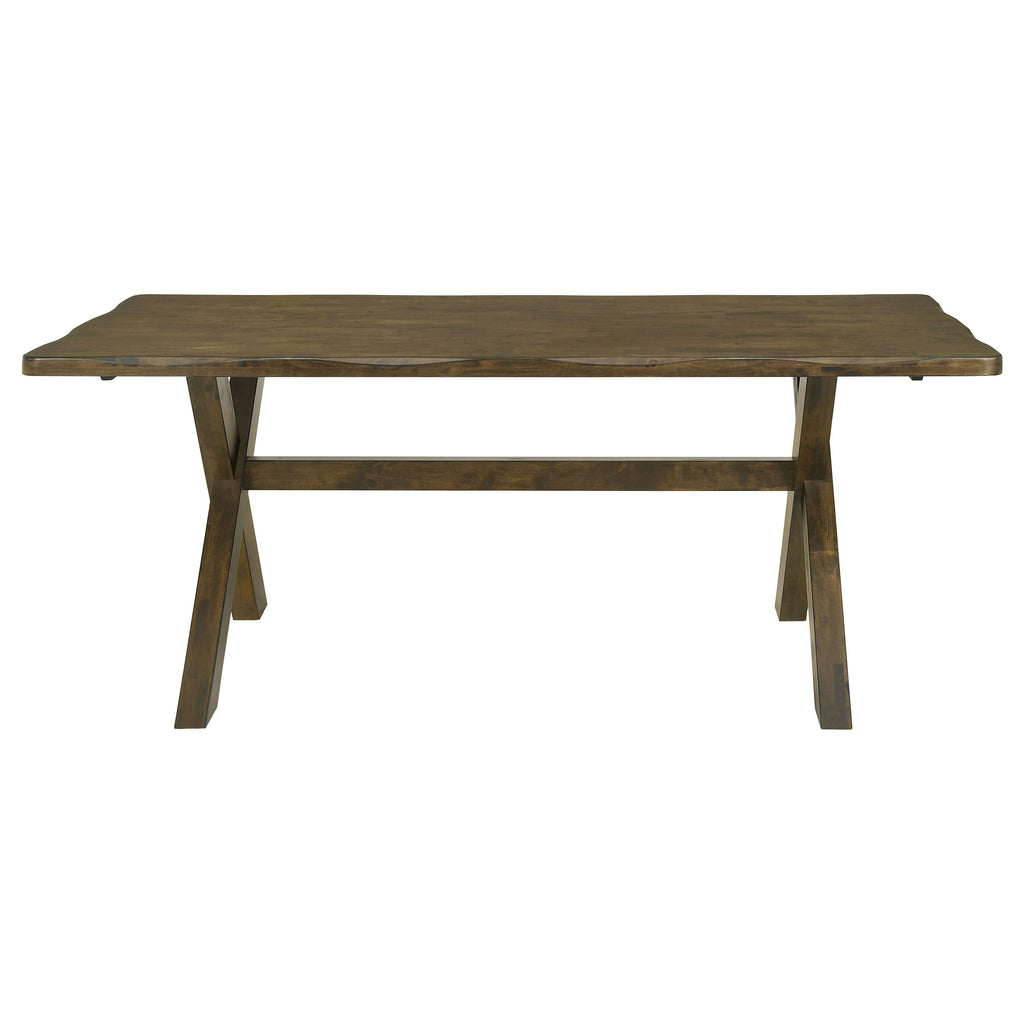 Carbon Knotty Nutmeg Rectangular Dining Table