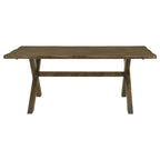 Carbon Knotty Nutmeg Rectangular Dining Table