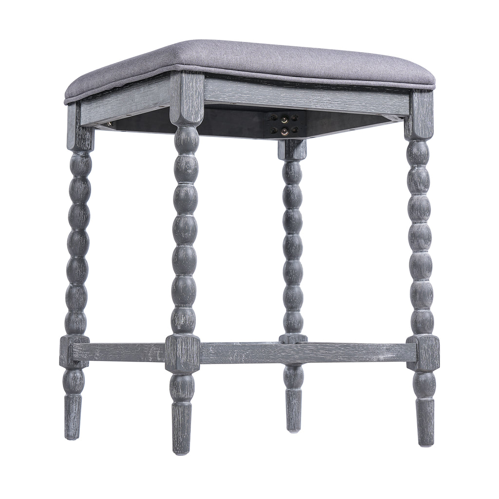 Set of 2 26'' Counter Stools with Upholstered Seat