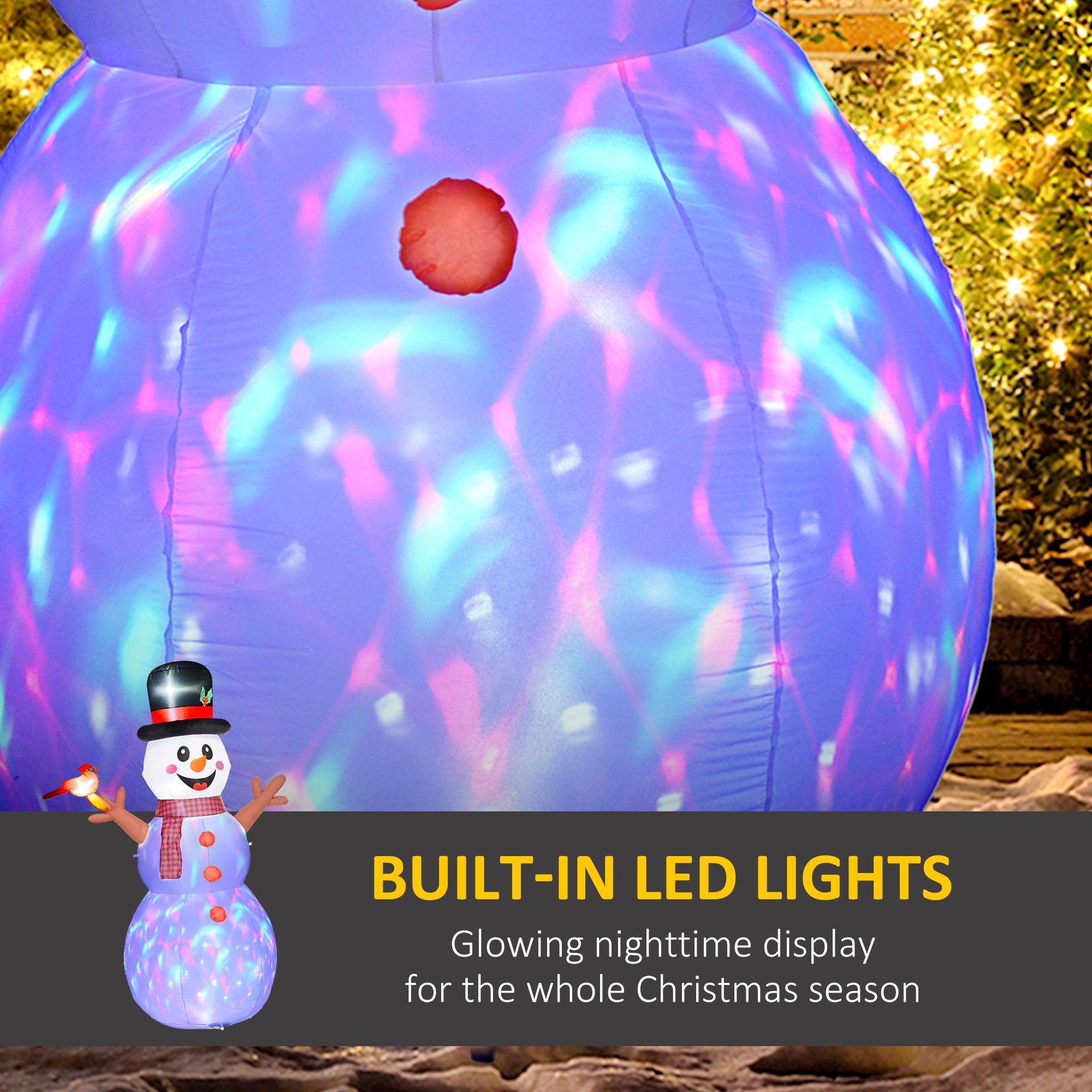 Outsunny 7.9' Christmas Inflatable Snowman