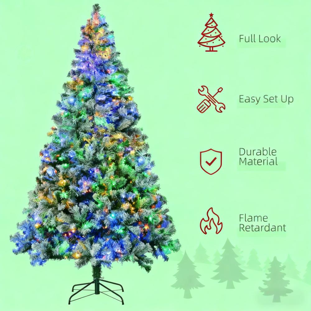 Artificial Snow Christmas Tree with Frosted Branches