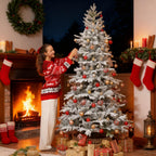7.5 ft Artificial Frosted Christmas Tree