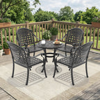 5-Piece Set Of Cast Aluminum Patio Furniture