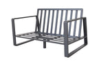 Double Sofa + Rectangular Coffee Table Set, Milky