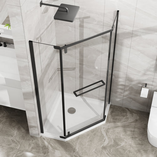Goodyo Neo-Angle Frameless Shower Door