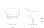 Voyager Woven Blend Swivel Lounge Chair
