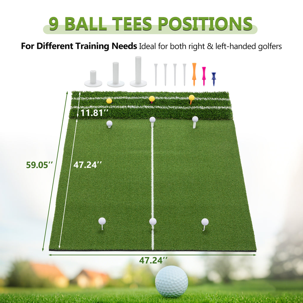 5'x4' Golf Hitting Mat with Guide Line