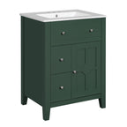 24" Modern Bathroom Vanity with Ceramic Basin