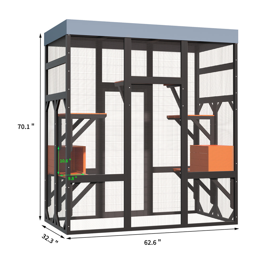 Premium Solid Wood Pet Enclosure