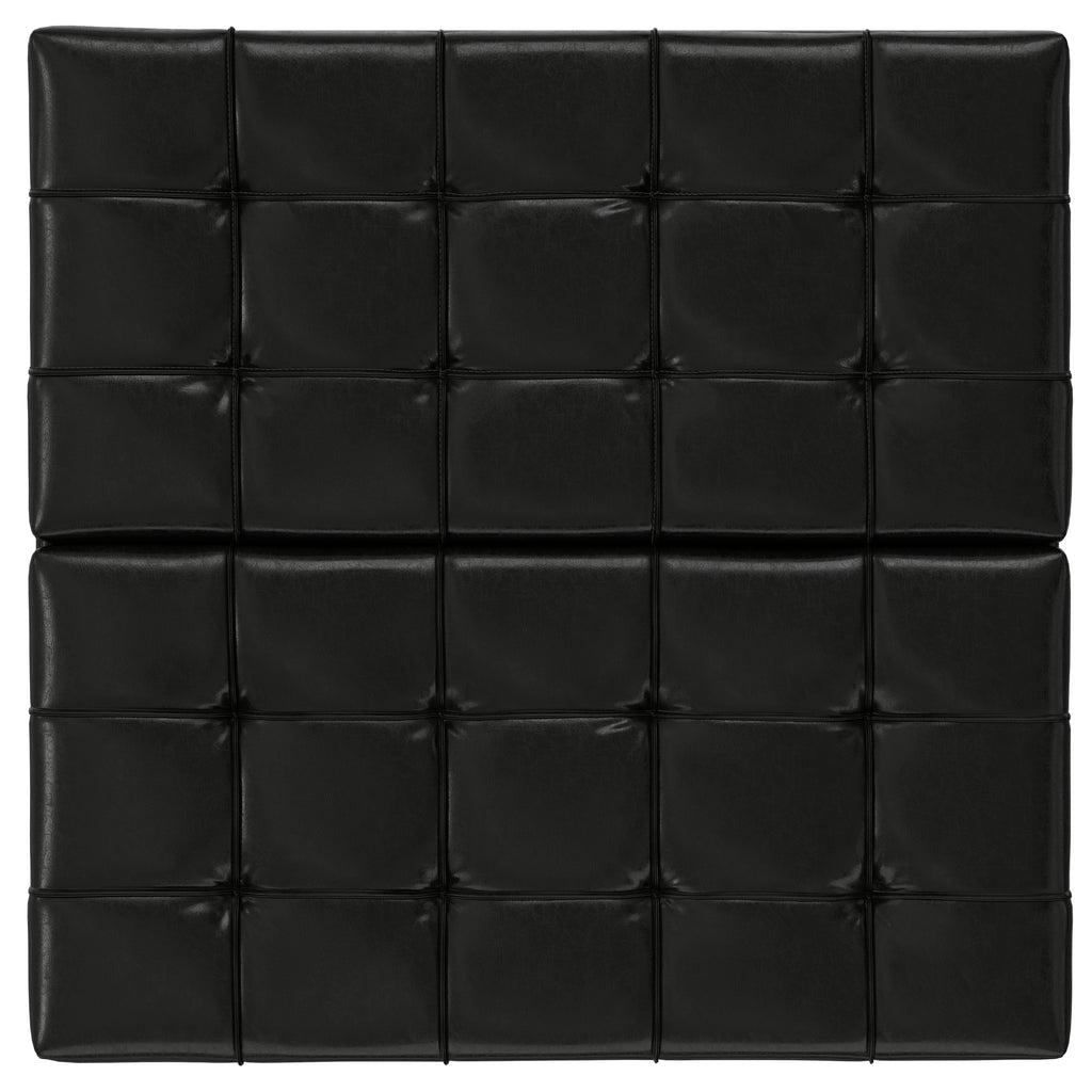 Harrison 40 Inch Wide Large Square Coffee Table Storage Ottoman