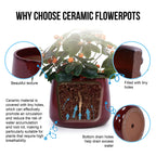 Handmade Ceramic Flower Pot Set of 4