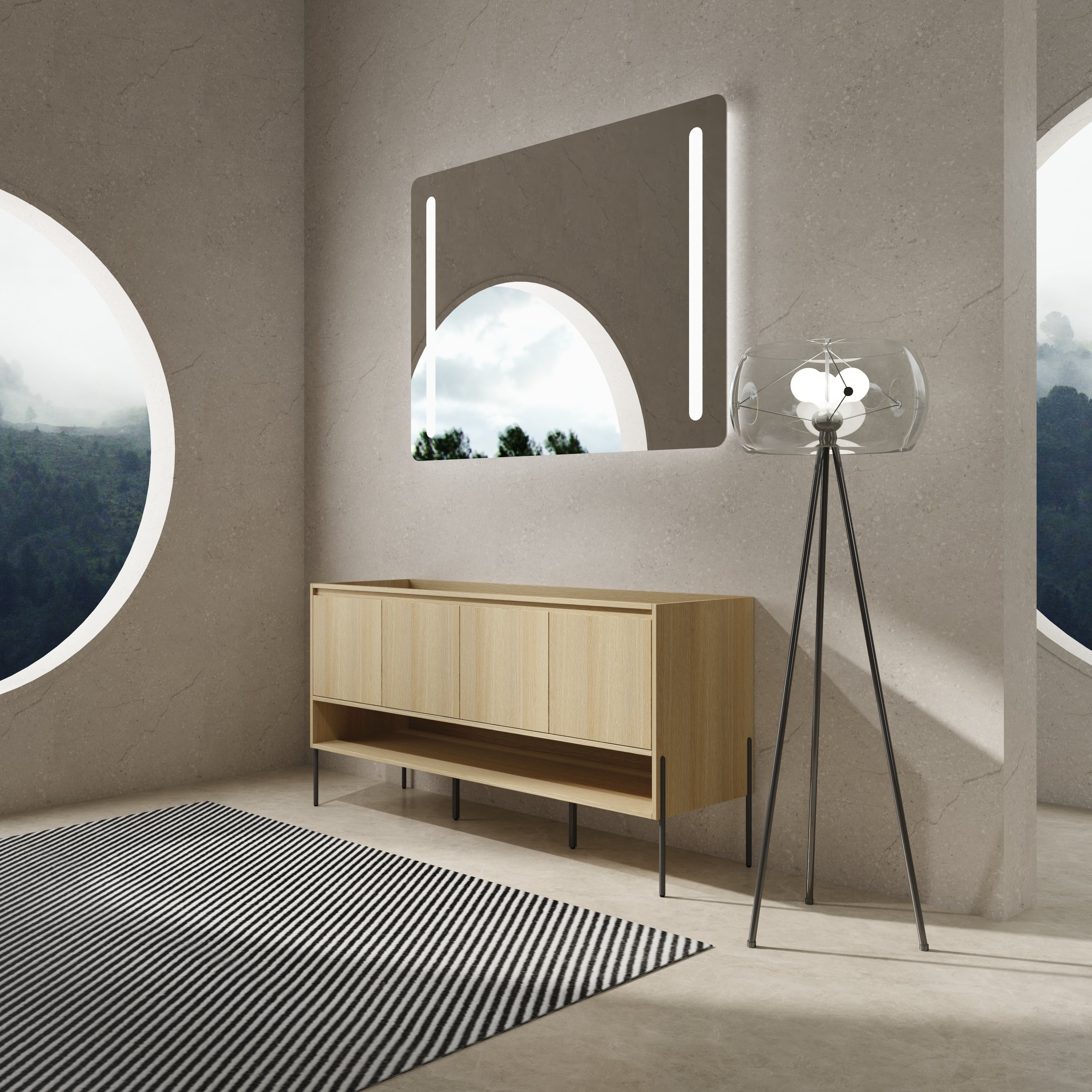 60" Freestanding Bathroom Vanity