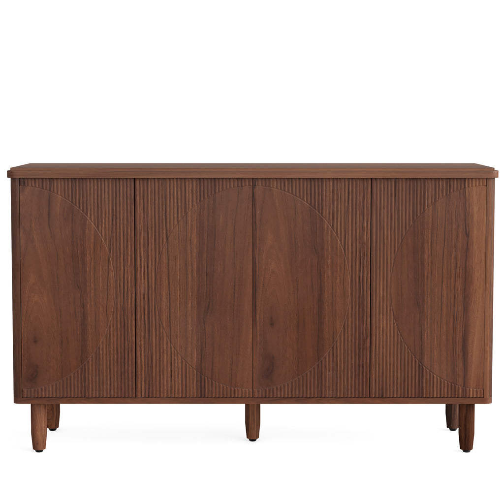 59.74" Modern Rustic Buffet Sideboard Cabinet