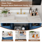 42" Modern Solid Wood Bathroom Vanity with Sink