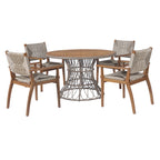 Durable Outdoor Dining Chair with Acacia Wood Frame