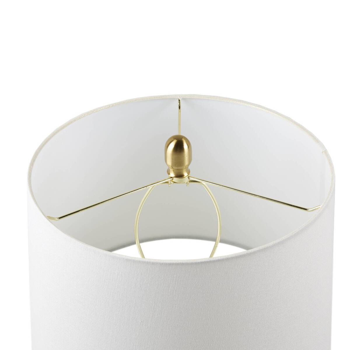 Faceted Green Glass Table Lamp