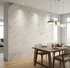 12x24 White Marble Wall Décor