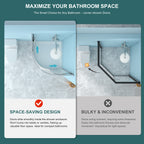 36" x 75" Framed Tub Shower Enclosure