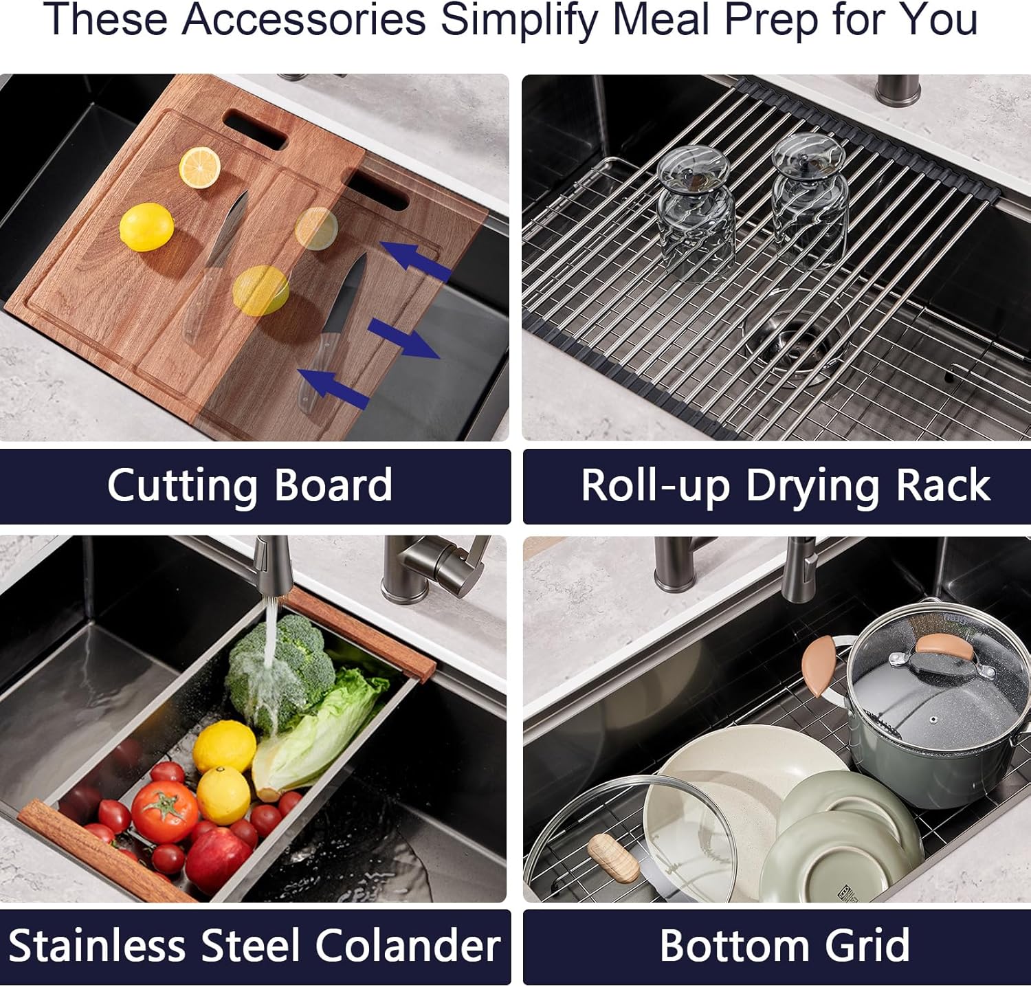 33 Gunmetal Kitchen Sink