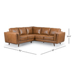 Erman Leather Sectional Sofa