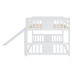 Full Over Full Bunk Bed with Ladder with Slide