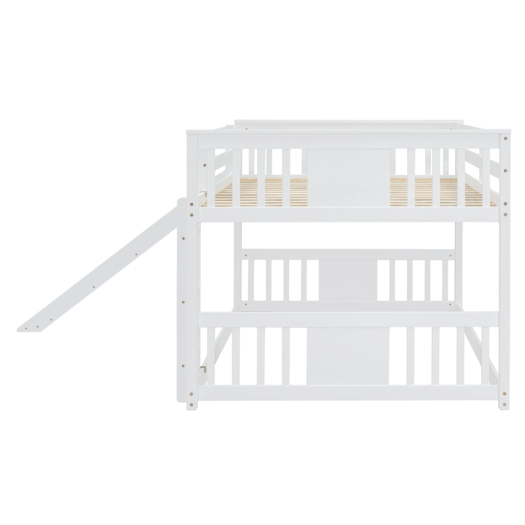 Full Over Full Bunk Bed with Ladder with Slide