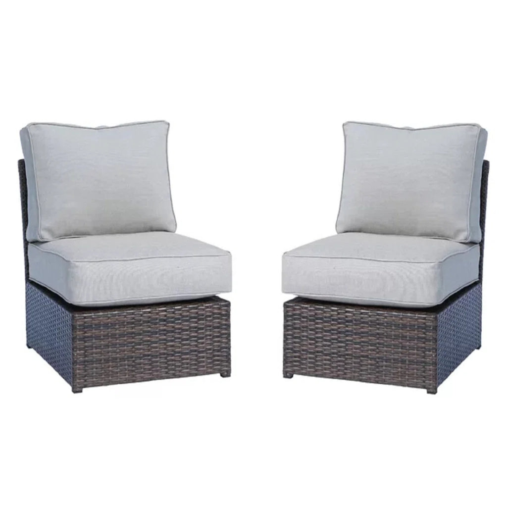 Fully Assembled Outdoor Wicker Sofa Set with Cushions
