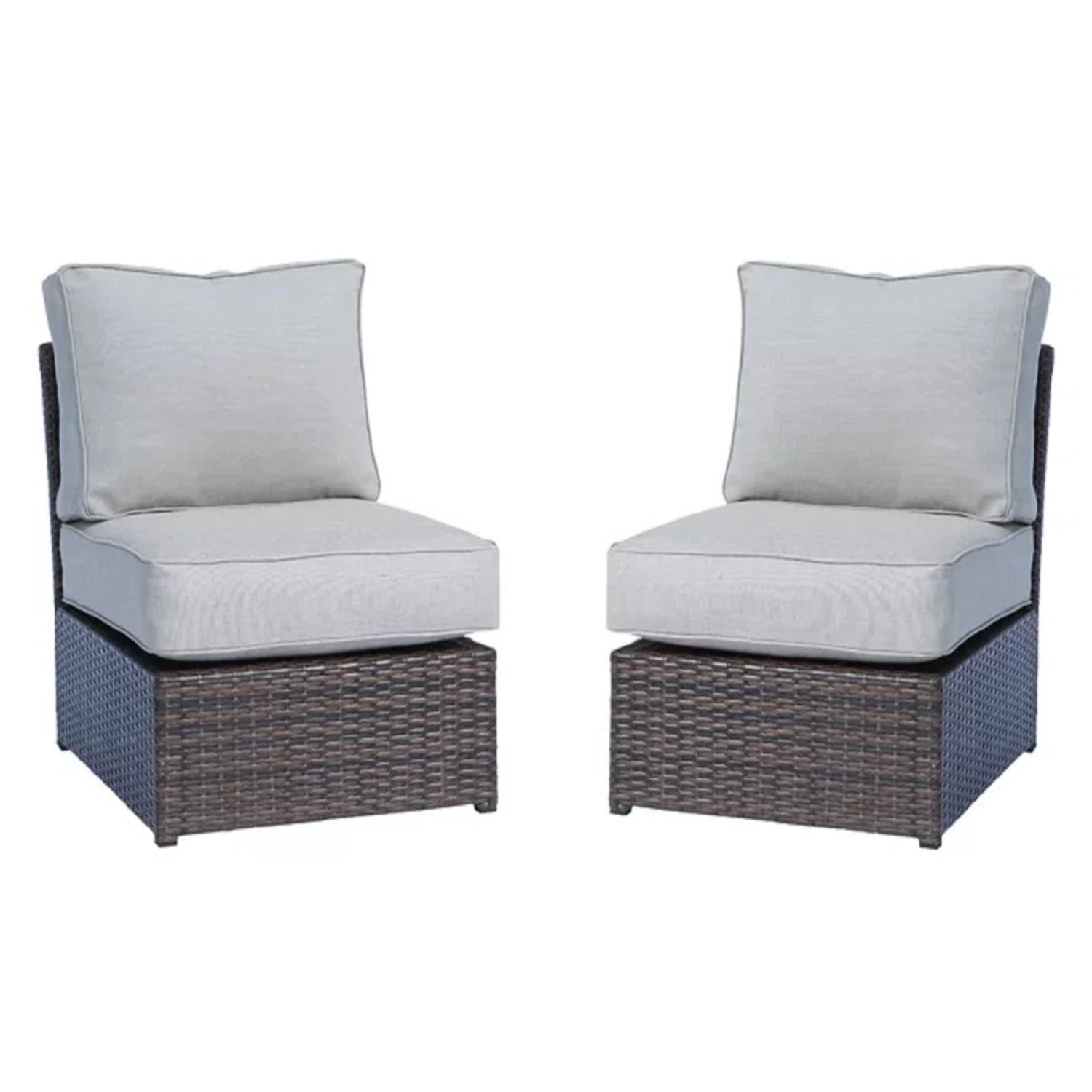 Fully Assembled Outdoor Wicker Sofa Set with Cushions