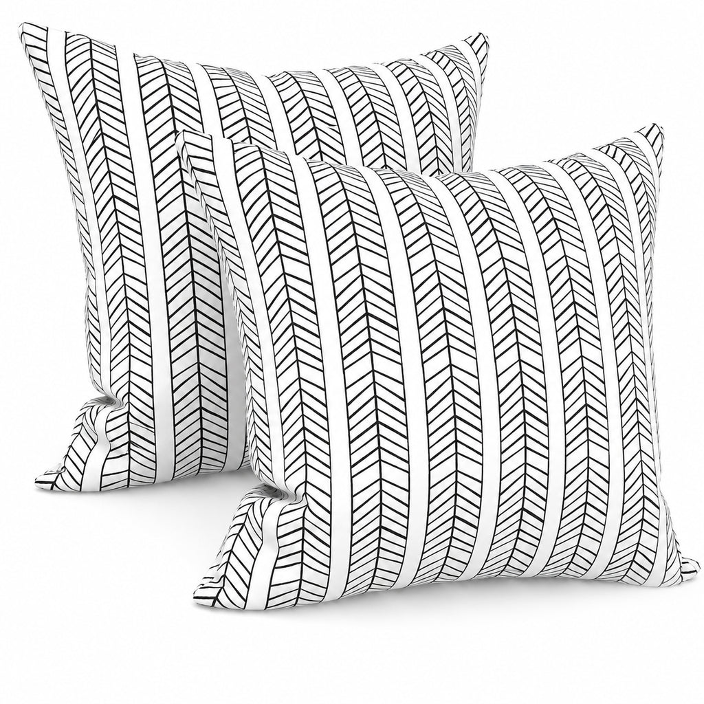 2 Pack Outdoor Lumbar Pillow Covers