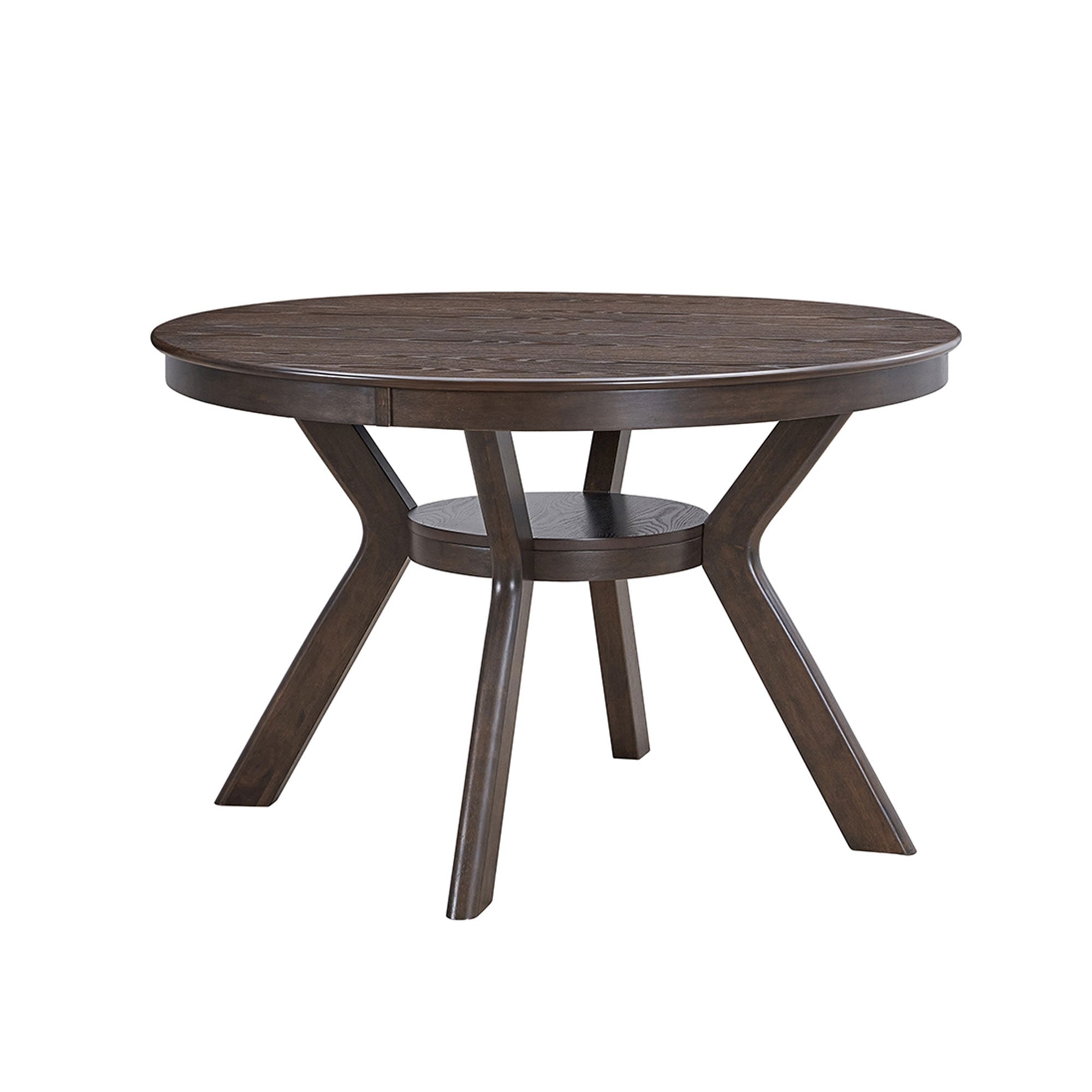 Modern 47.24'' Round Rubber Wood Dining Table