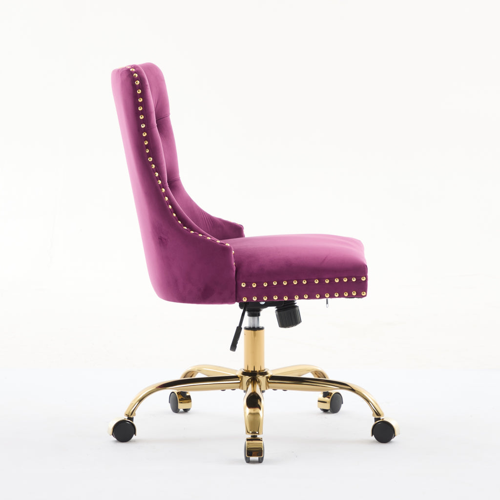 A&A Furniture Modern Velvet Office Chair
