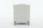 Modern Accent Chair with Retro Wood Legs