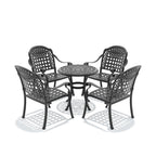 5-Piece Set Of Cast Aluminum Patio Furniture