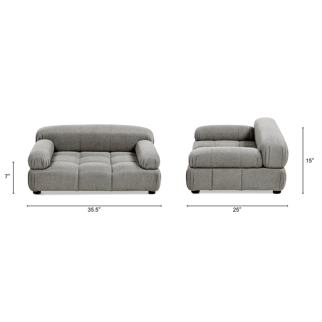 Marcel Upholstered Modern Pet Bed, Small to Medium Dog or Cat Uptown
