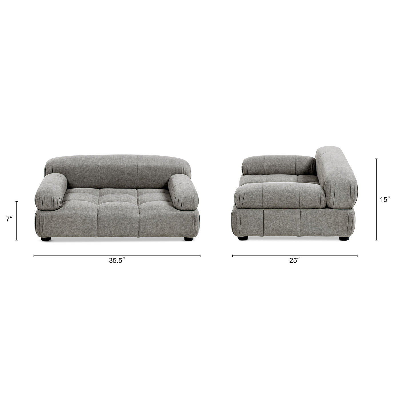 Marcel Upholstered Modern Pet Bed, Small to Medium Dog or Cat Uptown