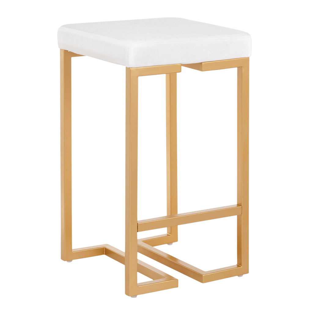 26" Contemporary Counter Stool Pair