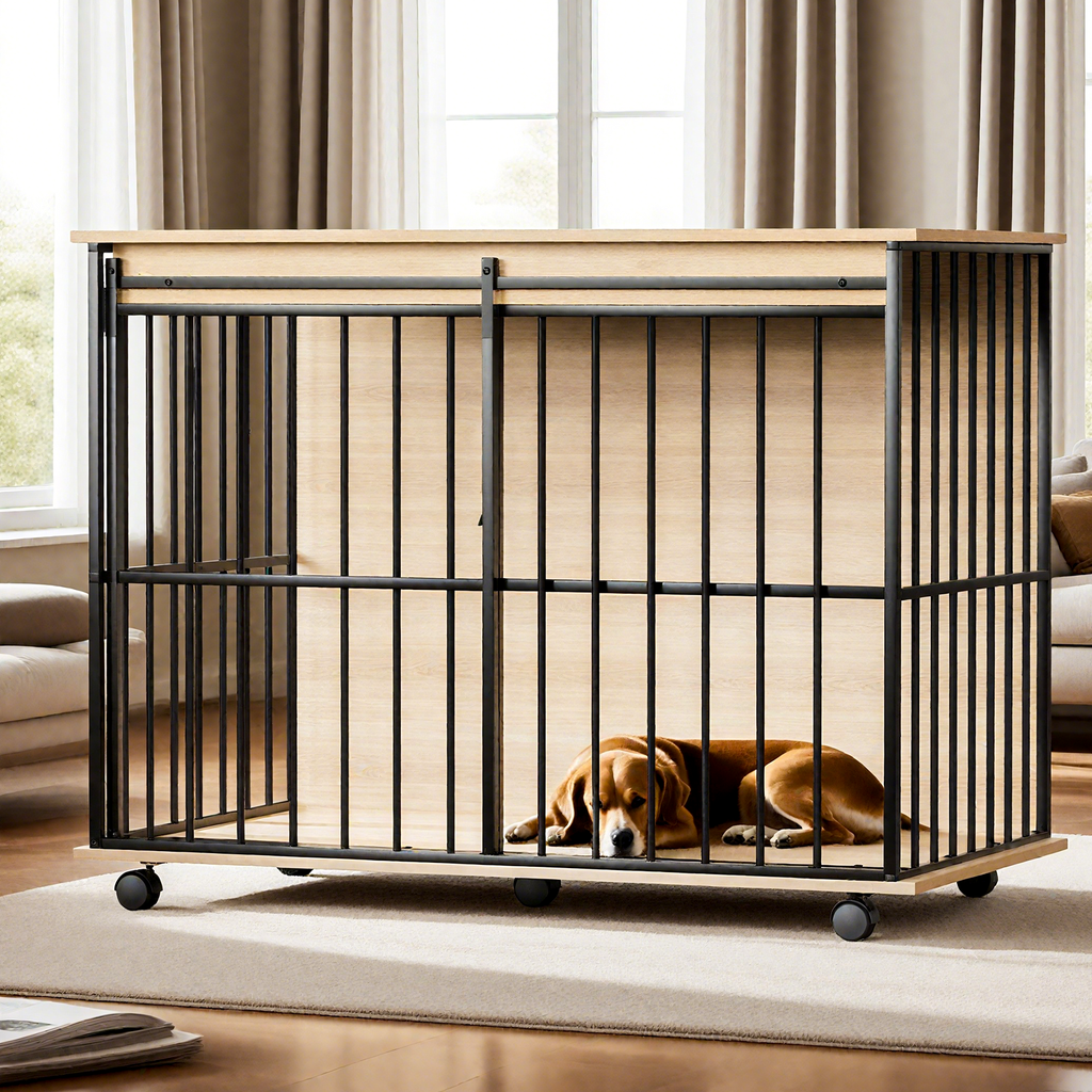 Wooden Dog Crate Furniture for Medium to Large Dogs