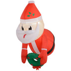 Outsunny 3.4' Christmas Inflatables Hanging Santa Claus