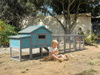 141" Large Wooden Chicken Coop