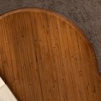 Flower-Shaped Rattan Coffee Table with Lift-Off Lid Storage