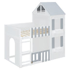 Twin Over Twin House Bunk Bed